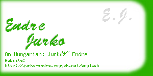 endre jurko business card